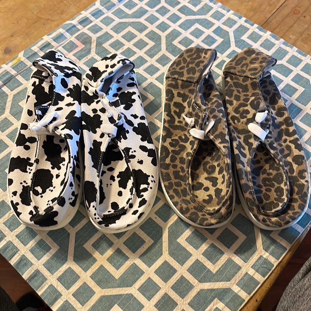2pack ladies slip on shoes